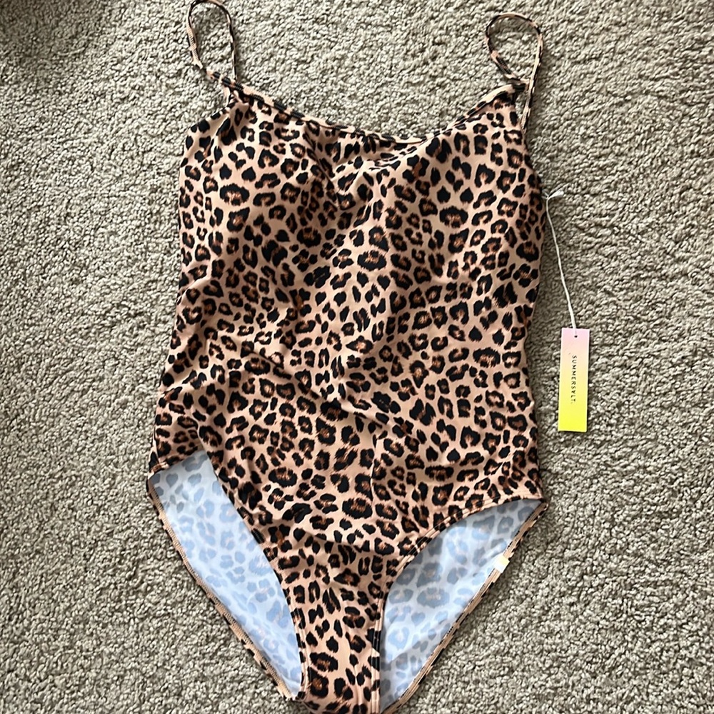 Summersalt Leopard Print One-Piece Swimsuit, NWT - Picture 2 of 6